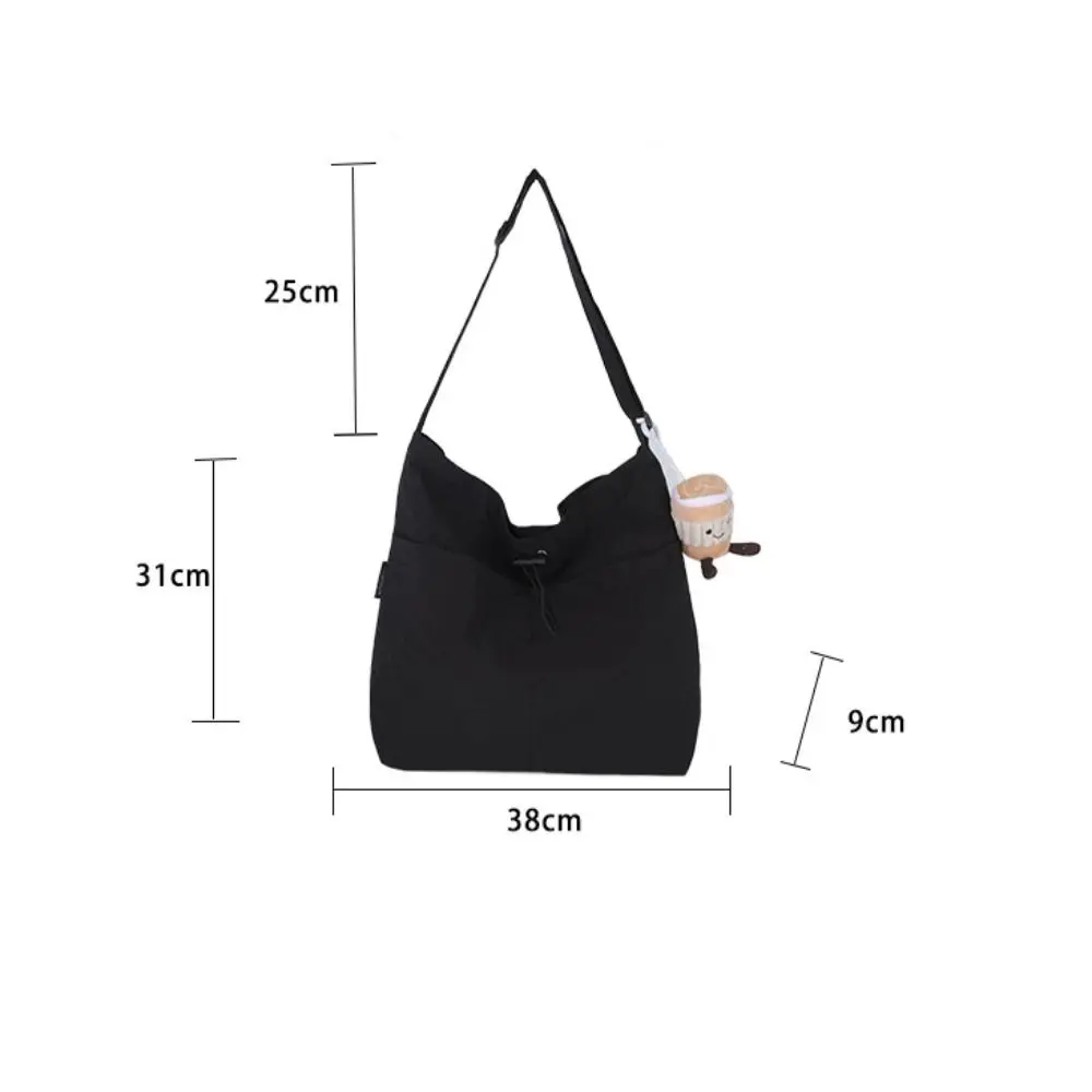Bolso bandolera de nylon mujer moderno – gran capacidad color liso - imagen 5