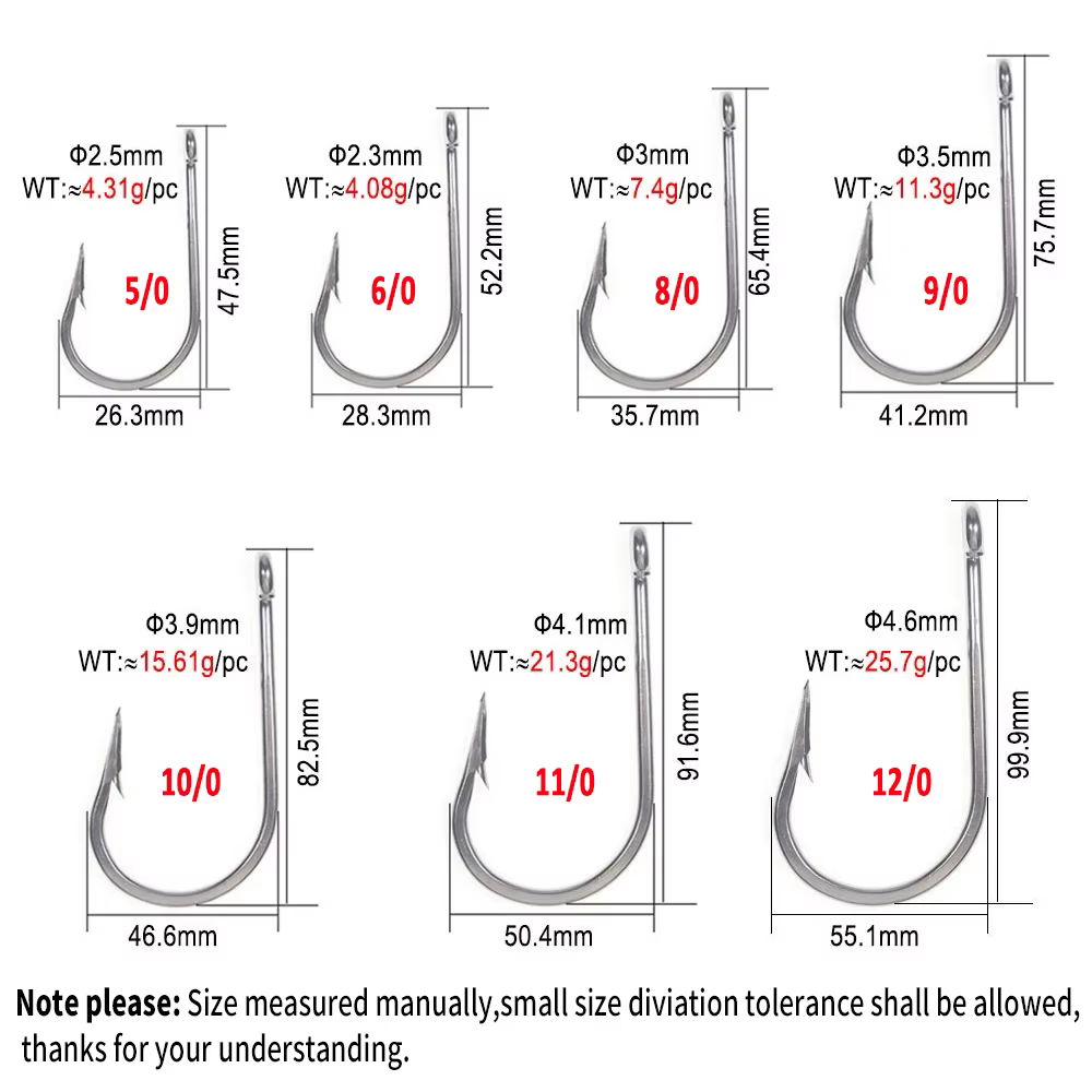Anzuelos WIFREO agua salada – Acero inoxidable alta resistencia para jigging - imagen 2