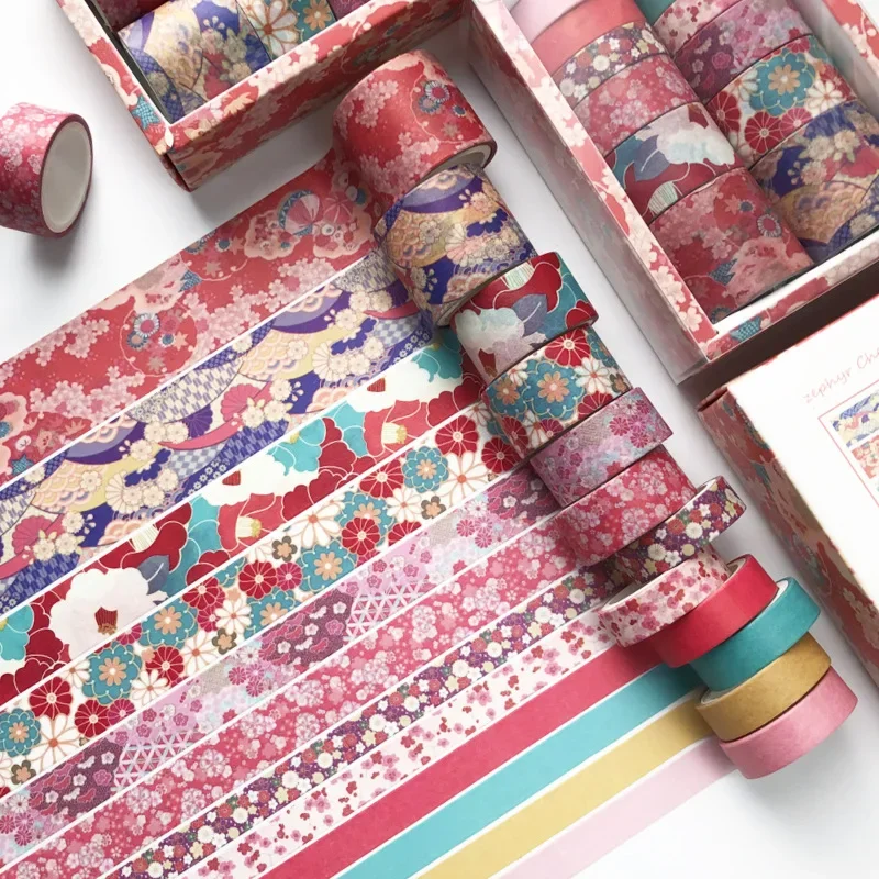 Cinta washi vintage adhesiva para scrapbooking kawaii japonesa - imagen 4