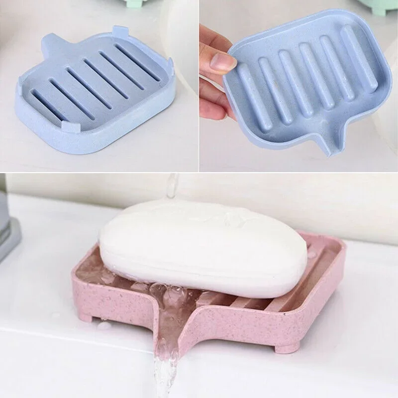 Jabonera de silicona autodrenante portátil con escurridor esponjas - imagen 4