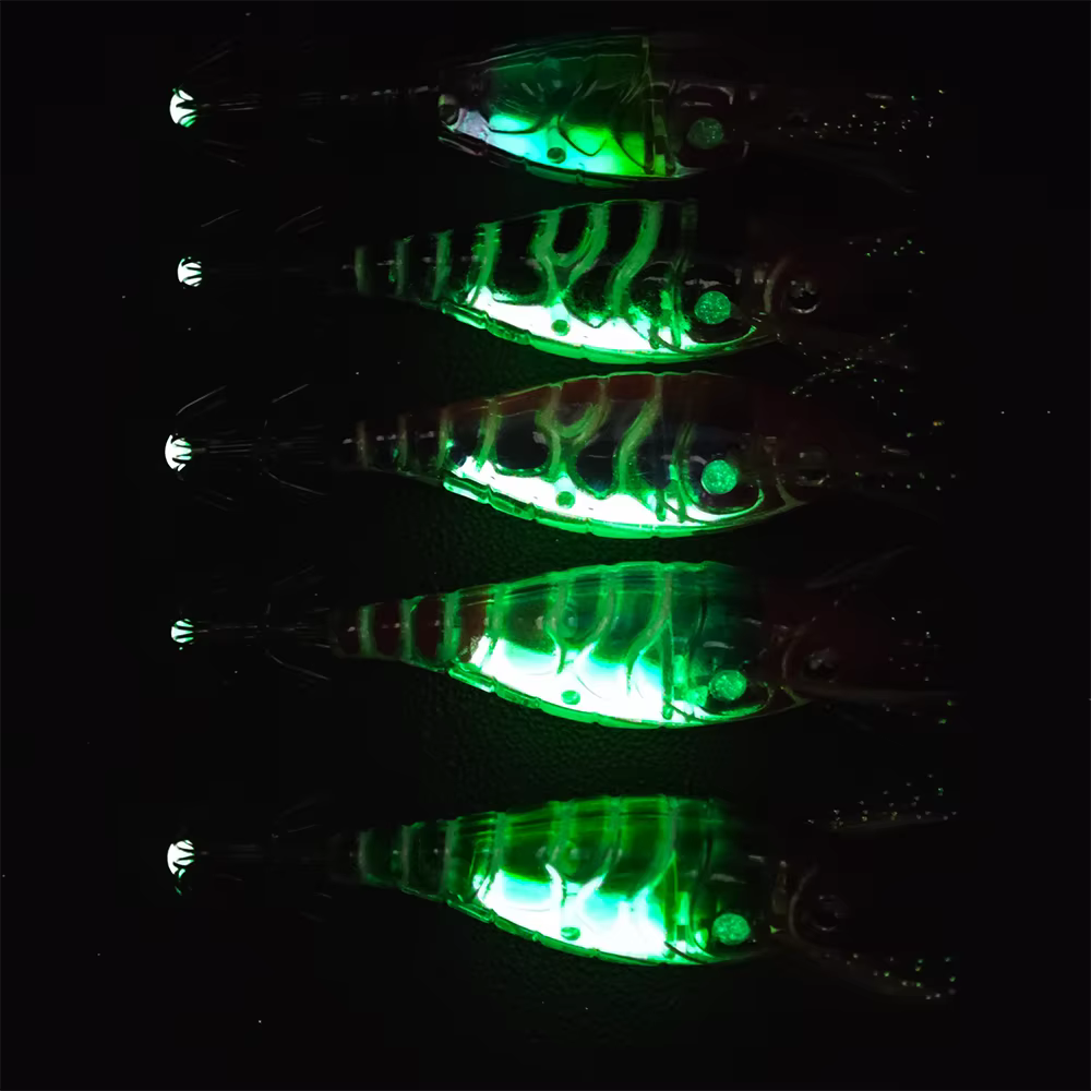 Señuelos luminosos horizontales para calamar, camarón y pulpo - imagen 2