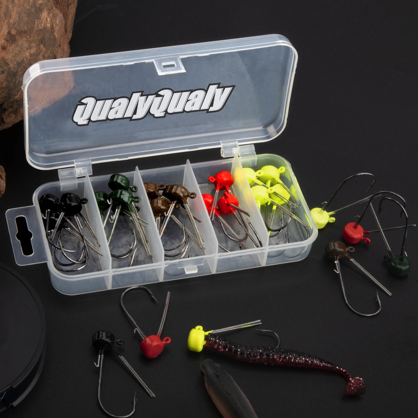 Anzuelos Jighead Ned Rig con cabezas de seta anti-enredo para vinilos - imagen 2