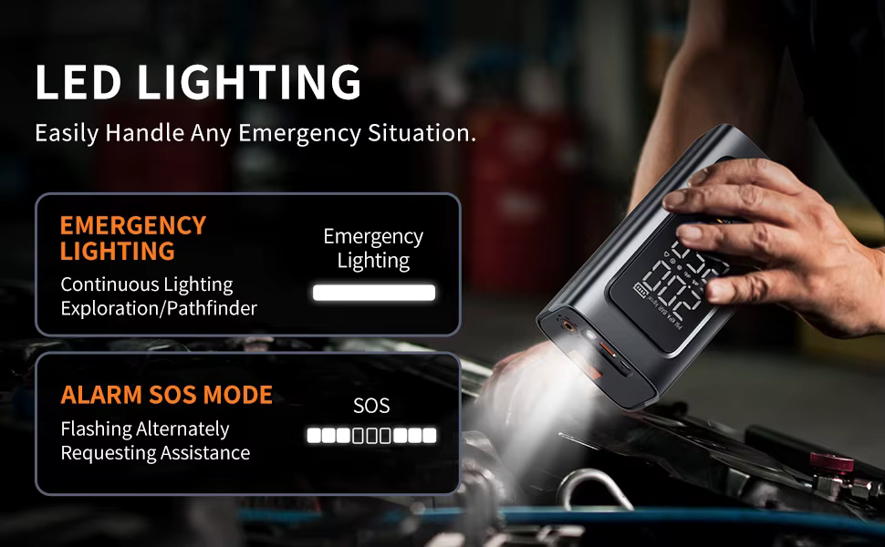 Modo iluminación LED de emergencia y SOS