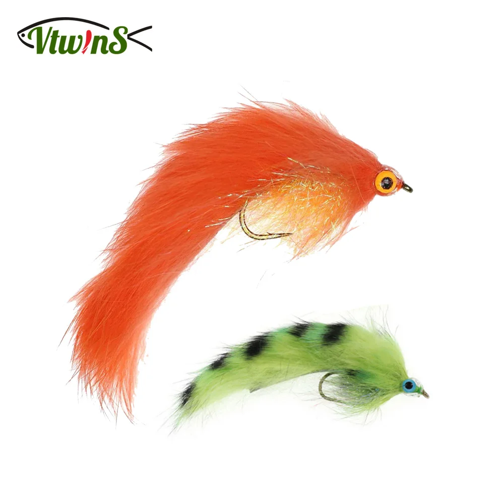 Vtwins Zonker Streamers de pelo de conejo con ojos 3D luminosos - imagen 4