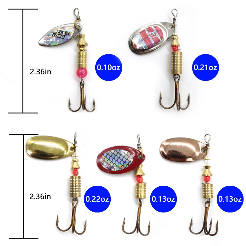 Señuelo spoon giratorio de metal para lucio - imagen 3