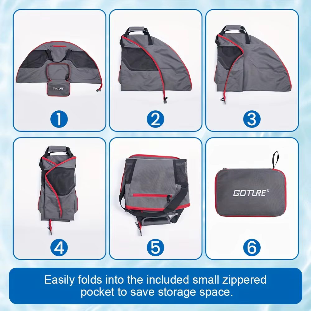 Goture Bolsa para vadeador plegable con malla transpirable