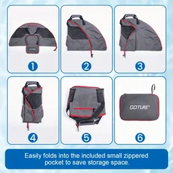 Goture Bolsa para vadeador plegable con malla transpirable