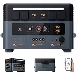 Generador Solar Portátil OSCAL PowerMax 2400 Pro 2016Wh LFP
