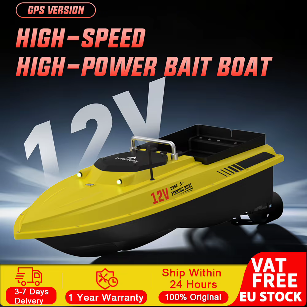 Barco cebador D80E con GPS y sonda para carpfishing