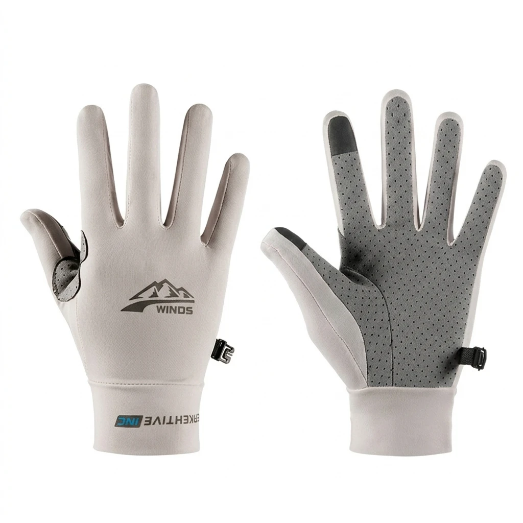 Guantes half finger con agarre antideslizante