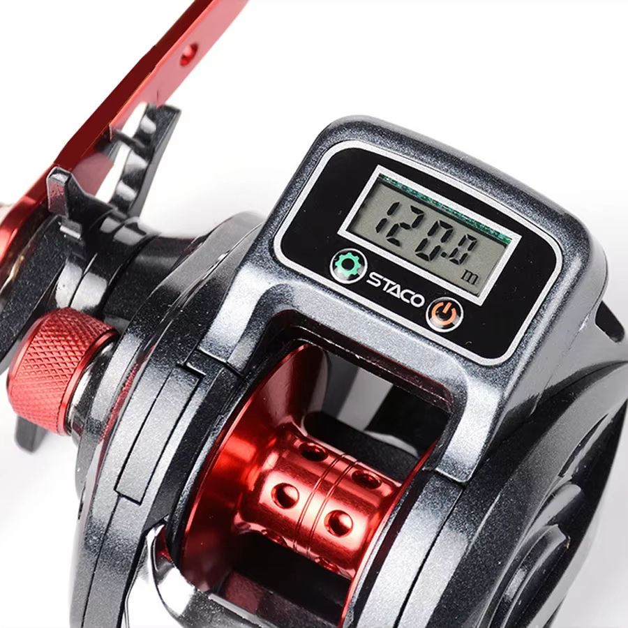 Carrete Baitcasting con Contador de Línea LED – Perfil Bajo 6.3:1 - imagen 4