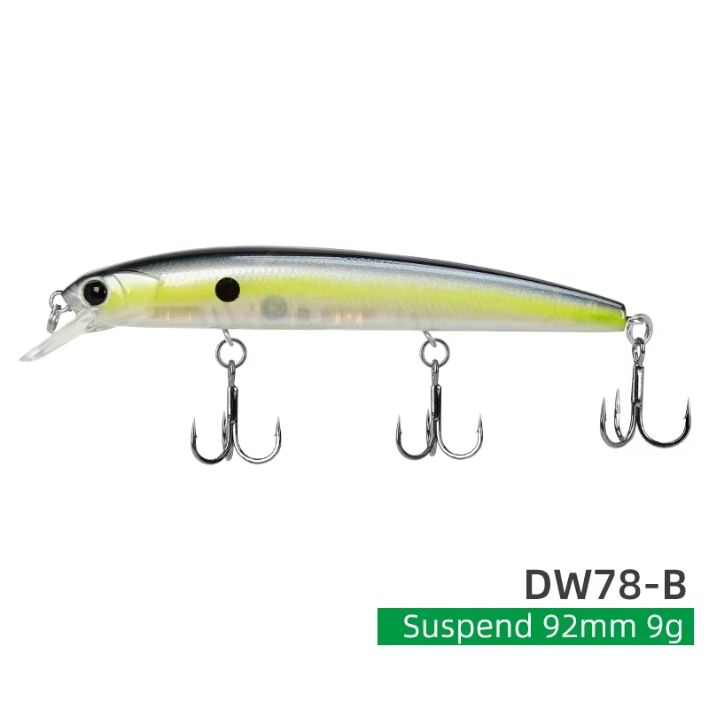 Tsurinoya 92SP Jerkbait suspendido para lucio