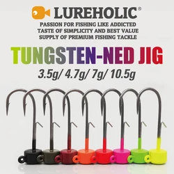 LUREHOLIC Cabeza Ned tungsteno con anzuelo Mustad - para lubina