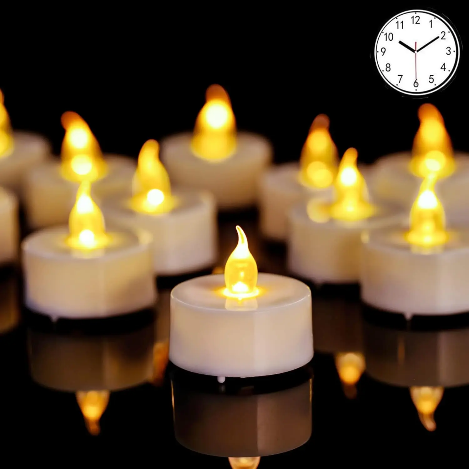 Velas LED sin llama con temporizador y mando a distancia