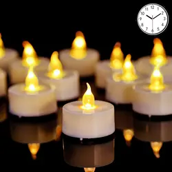 Velas LED sin llama con temporizador y mando a distancia