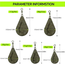 Sougayilang Plomos giratorios para pesca de carpa en río