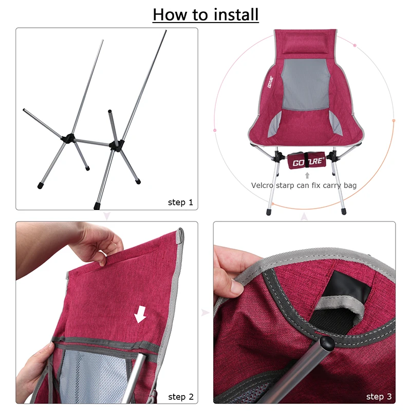 Silla plegable con funda/bolsa