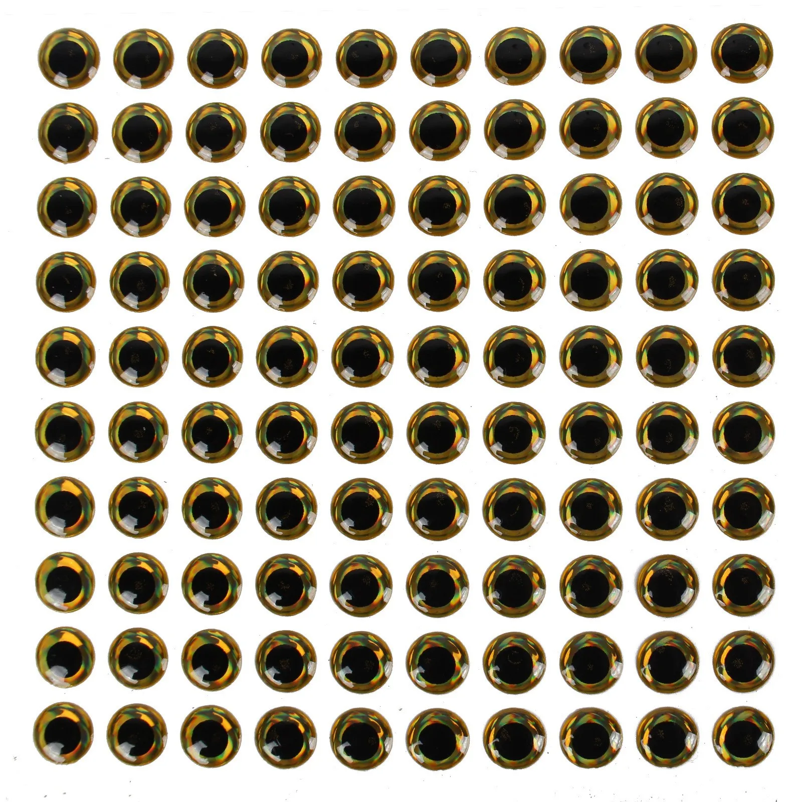 Señuelos mosca con ojos 3D realistas plateados, rojos y dorados - imagen 3