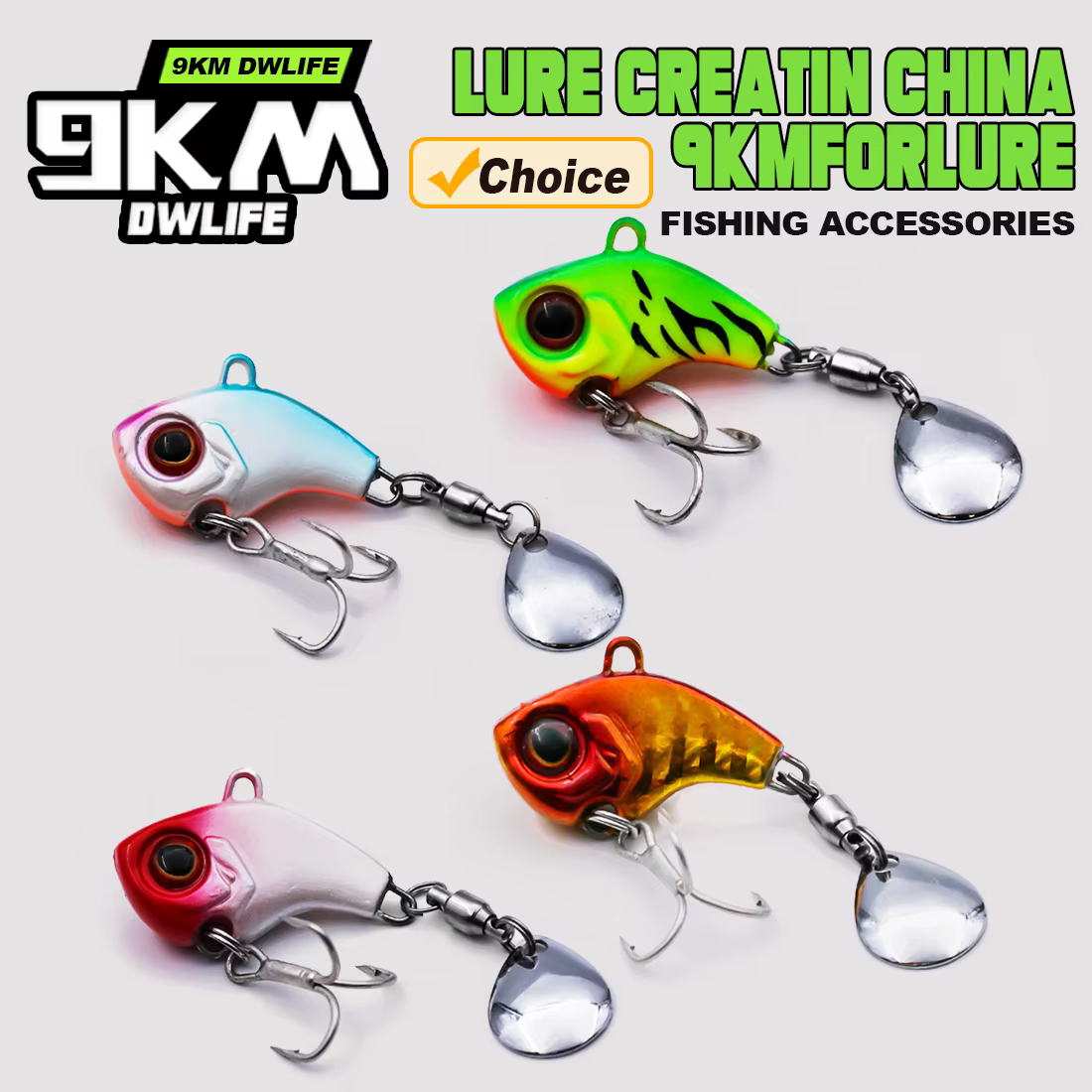 9KM VIB Crankbait hundido – Señuelo vibrante para black bass