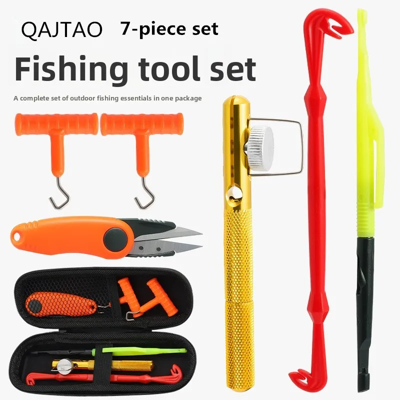 Set de pesca de carpa QAJTAO con anzuelos de metal y desanzuelador - imagen 3