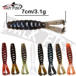 WALK FISH Señuelo blando TPR flotante – Doble cola para mar