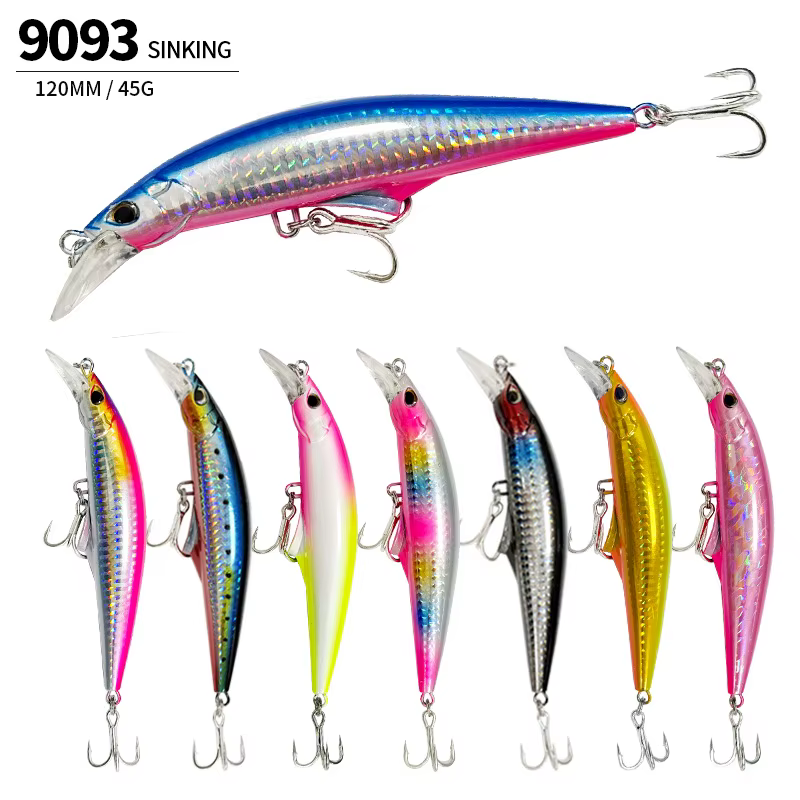 Señuelo Minnow 120mm 45g Hundimiento Rápido para Agua Salada - imagen 3