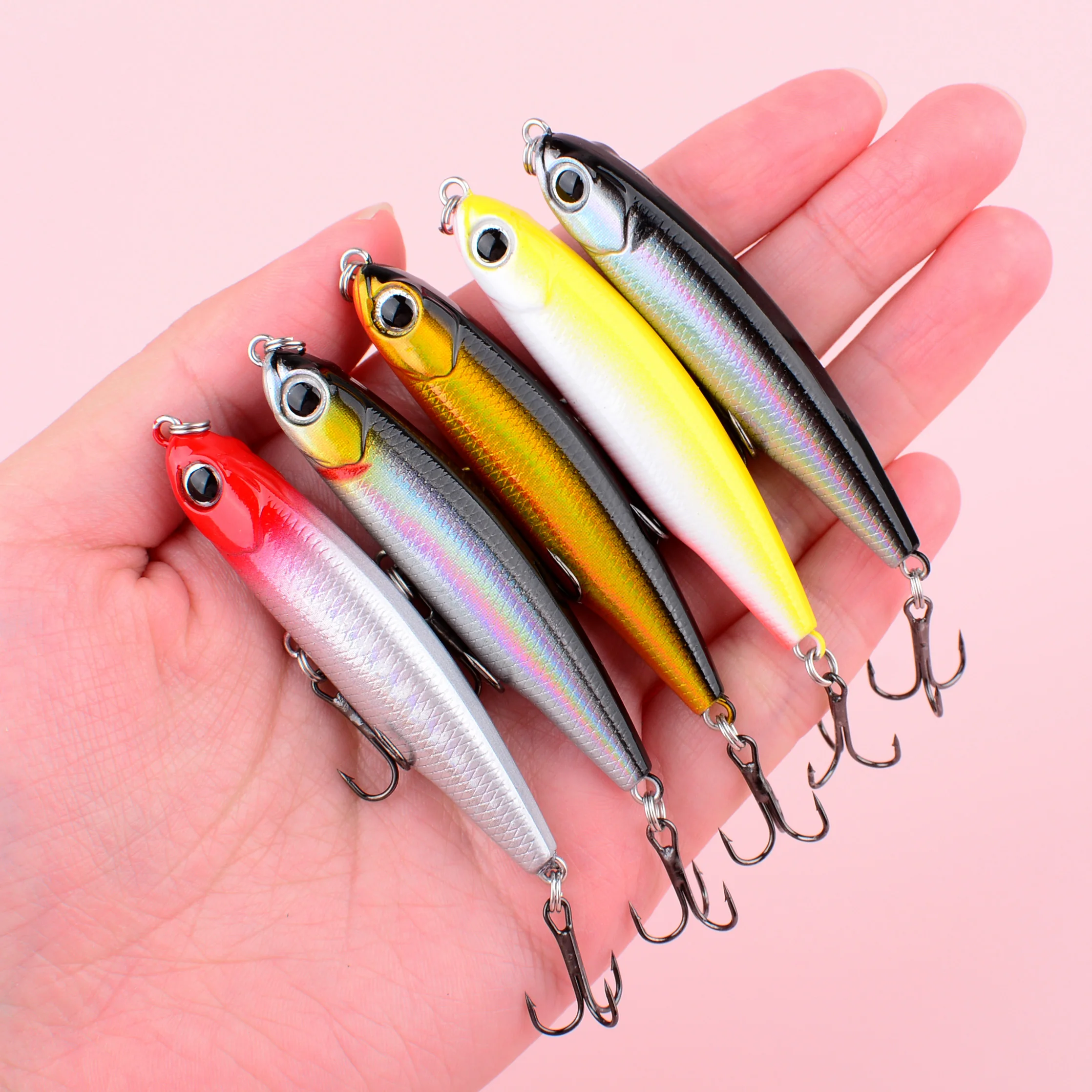 Señuelo stickbait tipo lápiz duro para pesca en el mar