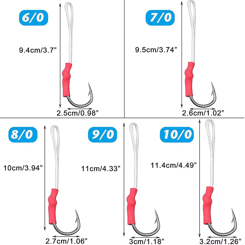 Ganchos de asistencia Jigging en acero inoxidable vertical - imagen 2
