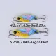 Señuelo vibratorio tipo cicada metal mariposa para lubina y carpa - imagen 2