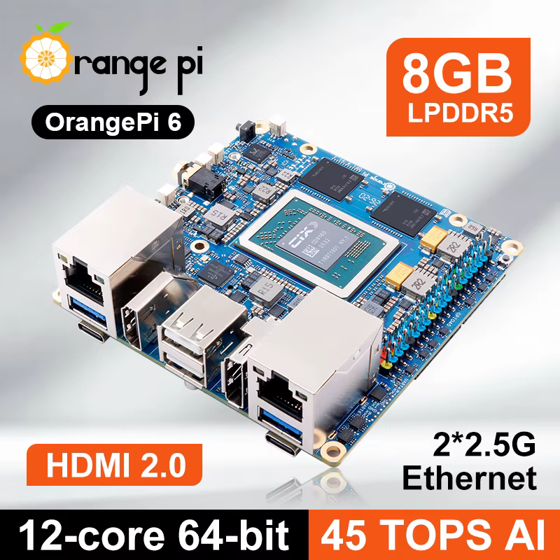 Orange Pi 6 Mini PC DDR5 - 45 TOPS NPU, 8/16GB RAM, NVMe M.2 - imagen 2
