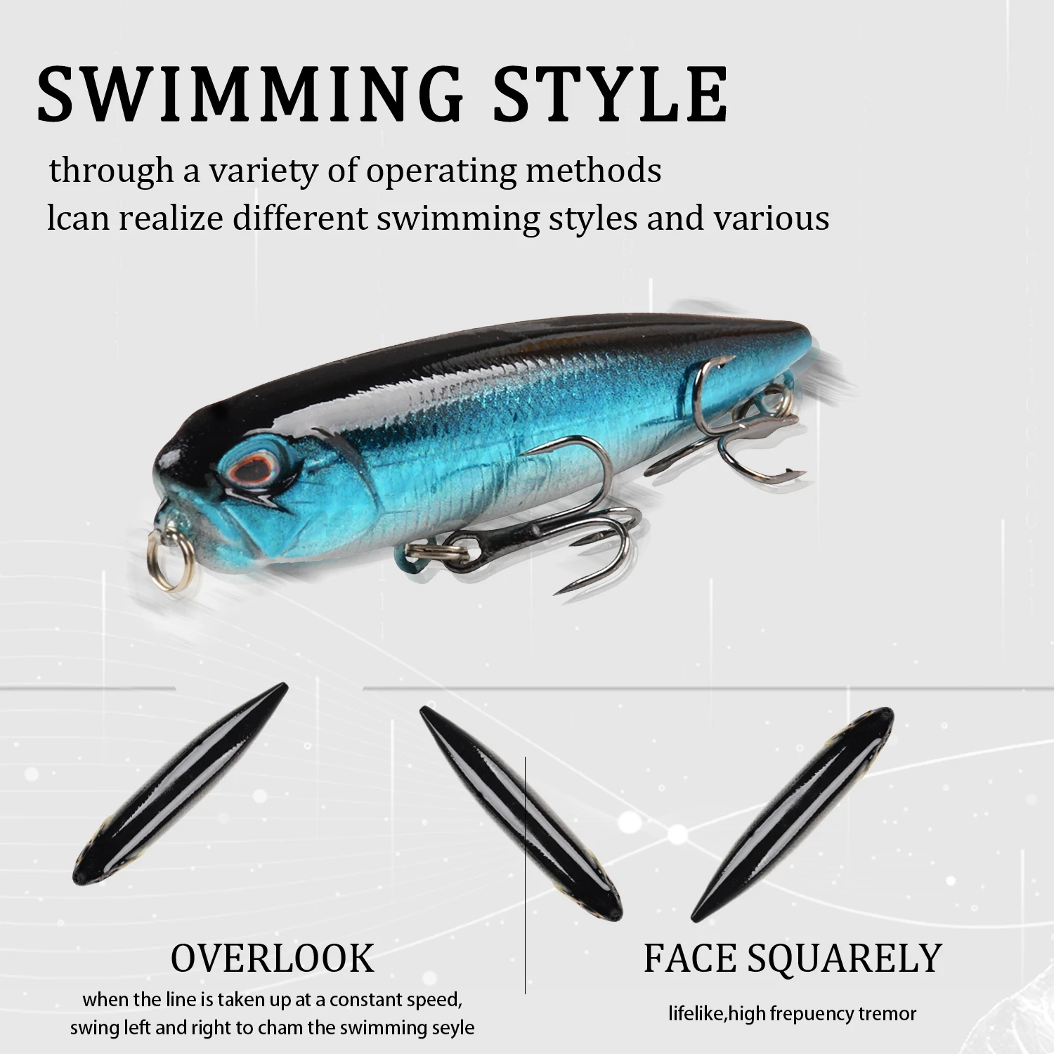Crankbait Flotante 6,5cm 5,3g para Lucio - imagen 5