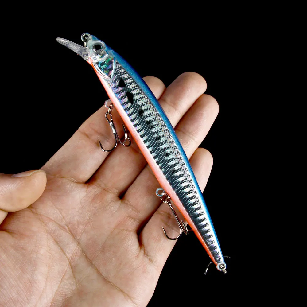 Jerkbait Minnow flotante de cebo duro Wobbler – acción de tirón - imagen 5