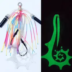 Faldas silicona campana girasol para jig head accesorios pesca marina