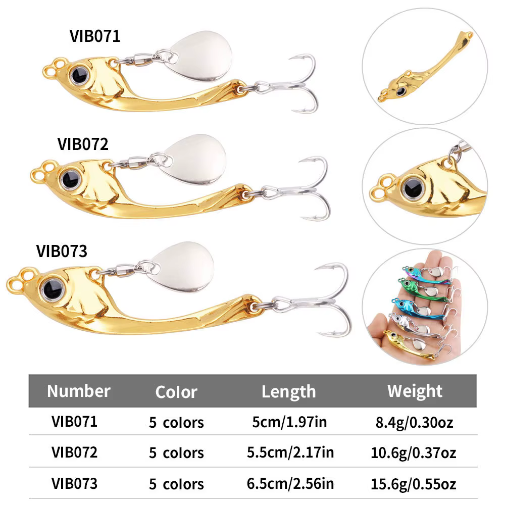 Señuelo VIB Tremor con Lentejuelas para Pesca de Trucha - imagen 3