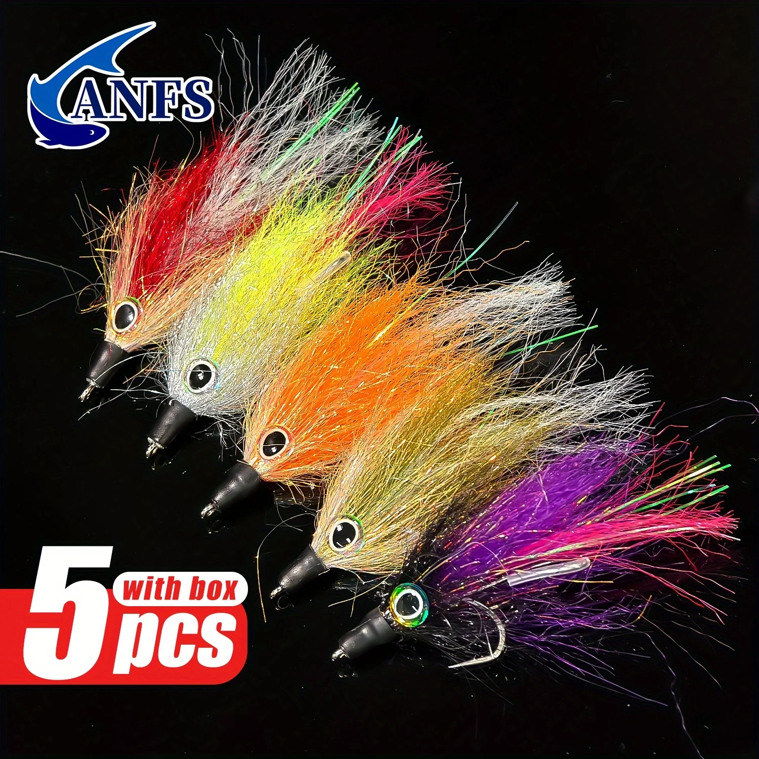 ANFS Mosca Streamer Agua Salada para Lubina Lucio Trucha - imagen 4