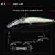 NOEBY señuelo crankbait hundimiento rápido para salmón y lucio