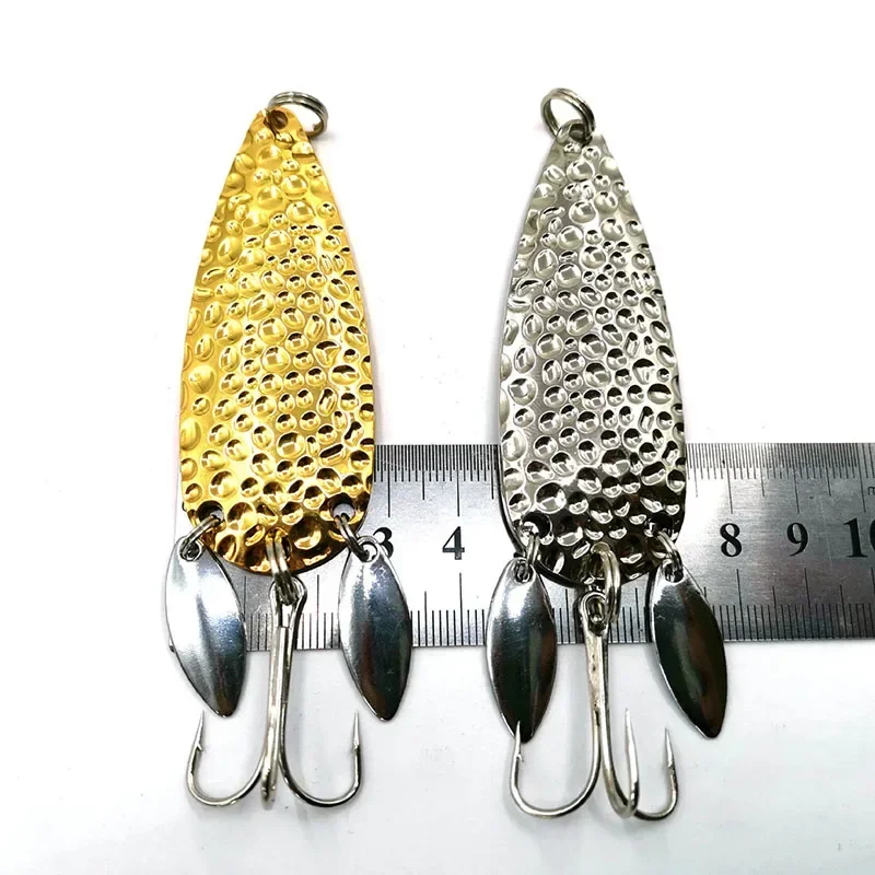 Spinnerbait metálico con lentejuelas para lucio y trucha - imagen 2
