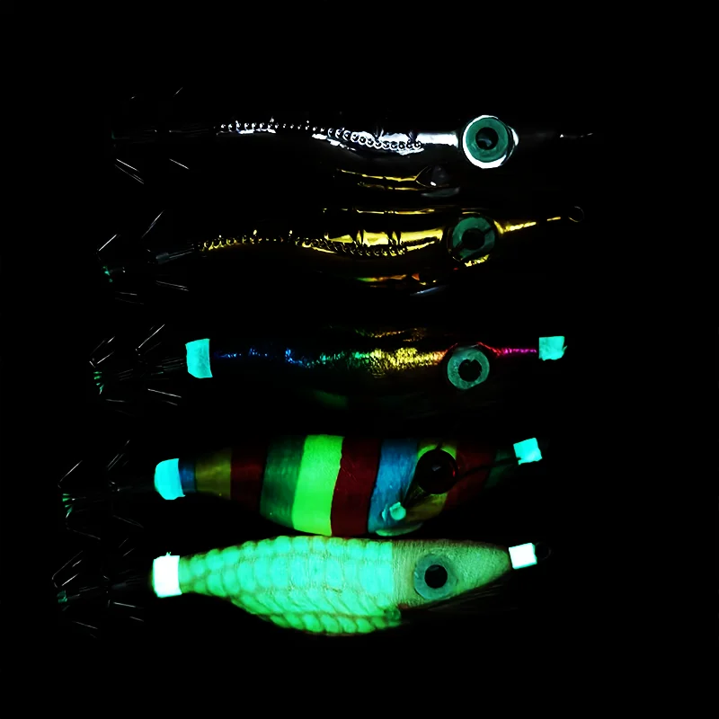 Señuelos Egi horizontales UV para calamar y pulpo en agua salada - imagen 5