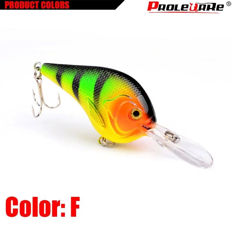 Crankbait artificial con anzuelos triples para pesca de depredadores - imagen 4