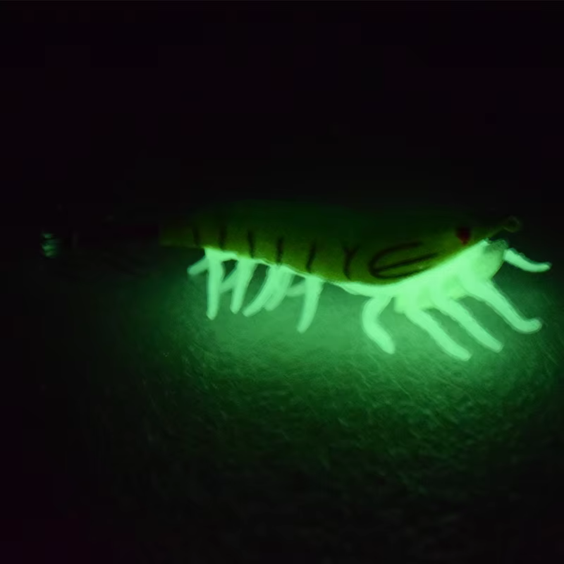 Señuelo de madera luminoso para calamar con patas de silicona - imagen 4