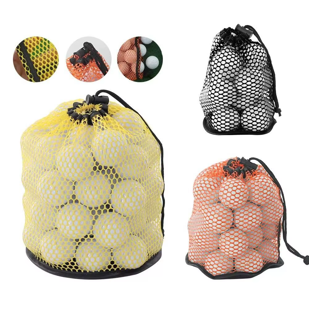 Bolsa malla nylon con cordón para pelotas de golf - imagen 5