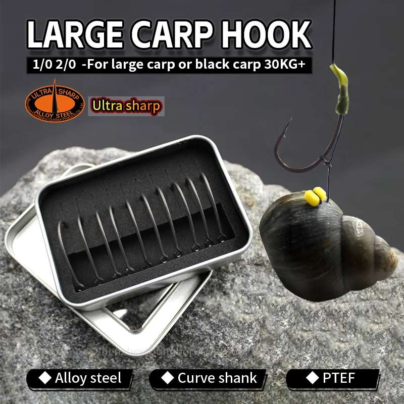 Conjunto de anzuelos y alineadores para pesca de carpas