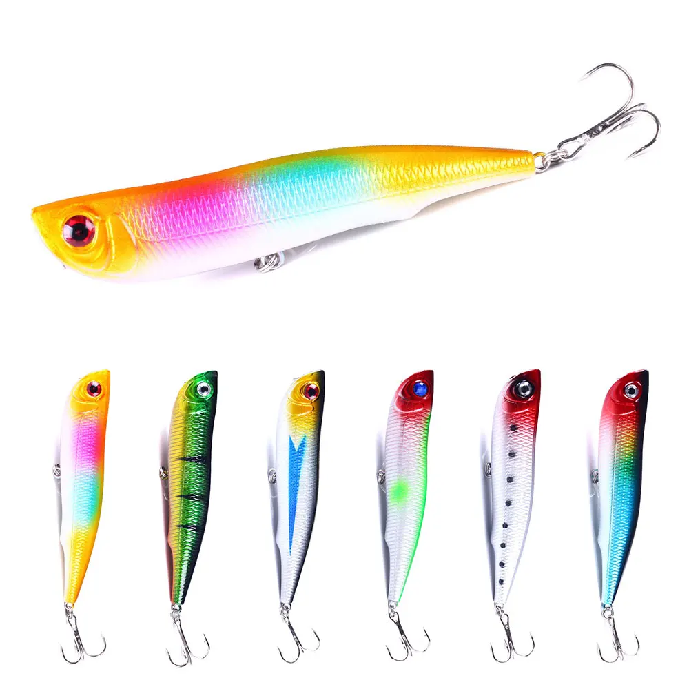 Señuelo popper en acción de pesca