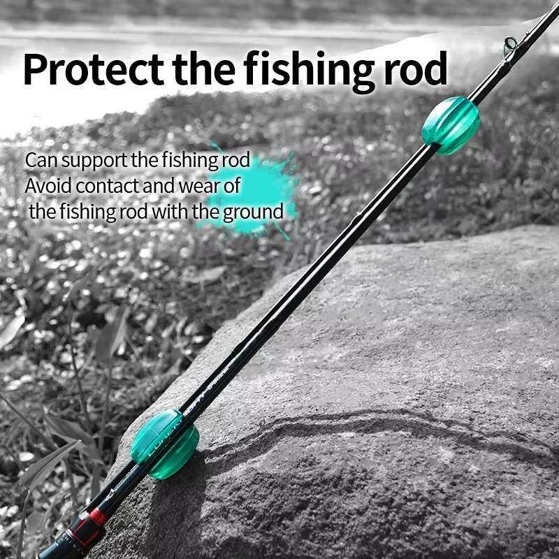 Protector de goma para cañas de pesca antichoque y portátil - imagen 2