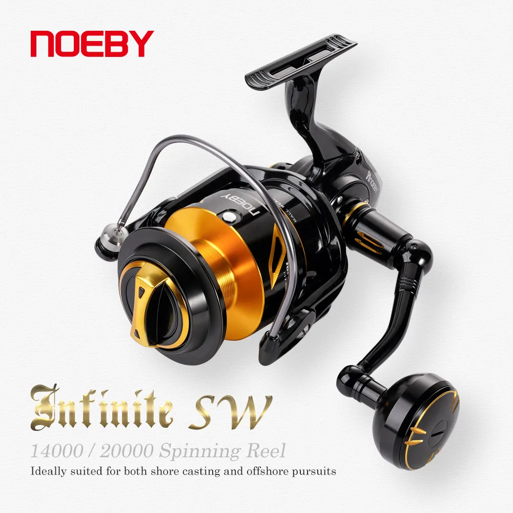 Noeby Carrete Infinito 14000-20000 – Engranaje inoxidable resistente al mar