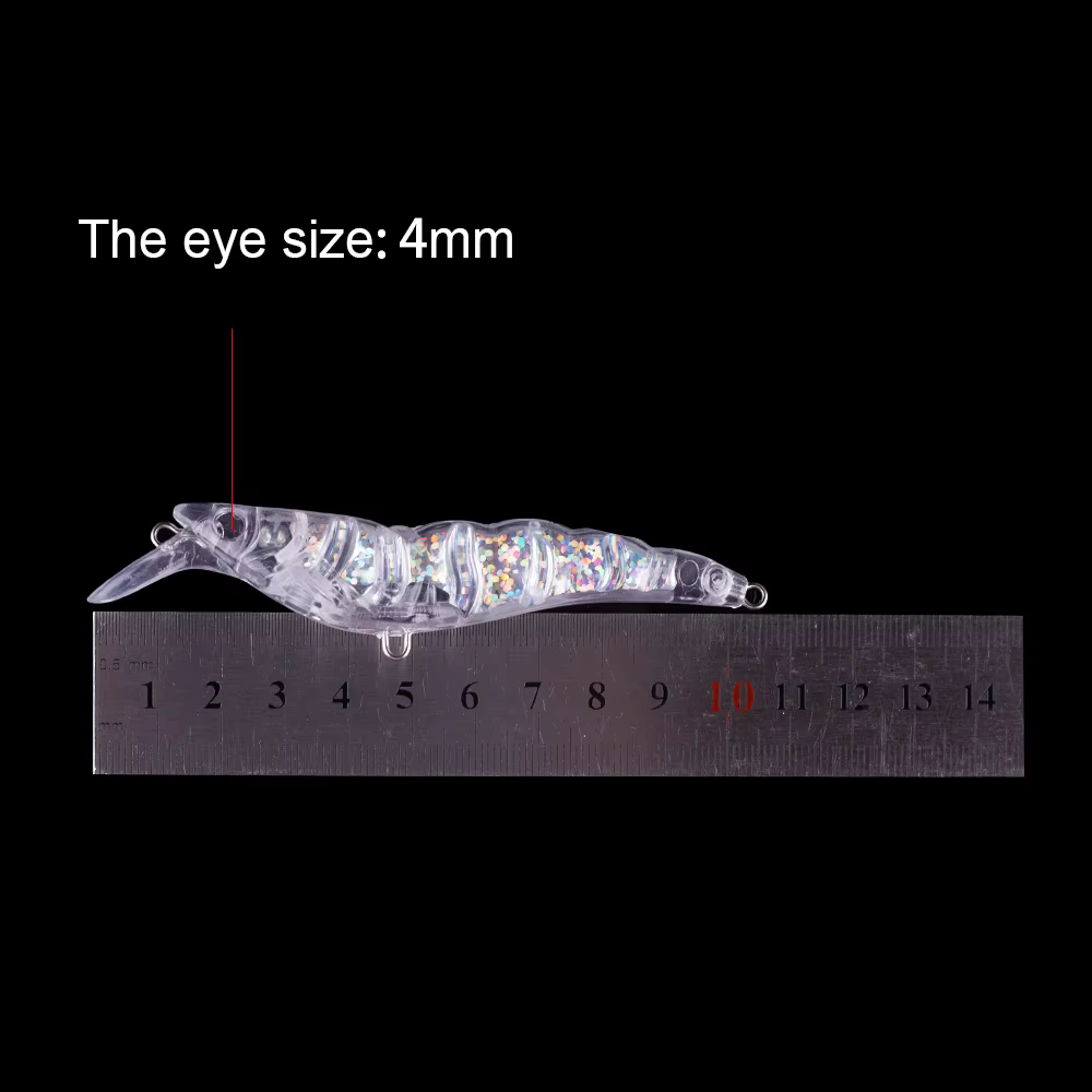 Hanlin Shad – Señuelo tipo camarón holográfico - imagen 3