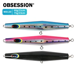 Obsession WD120 Popper de madera para grandes peces – Largo alcance