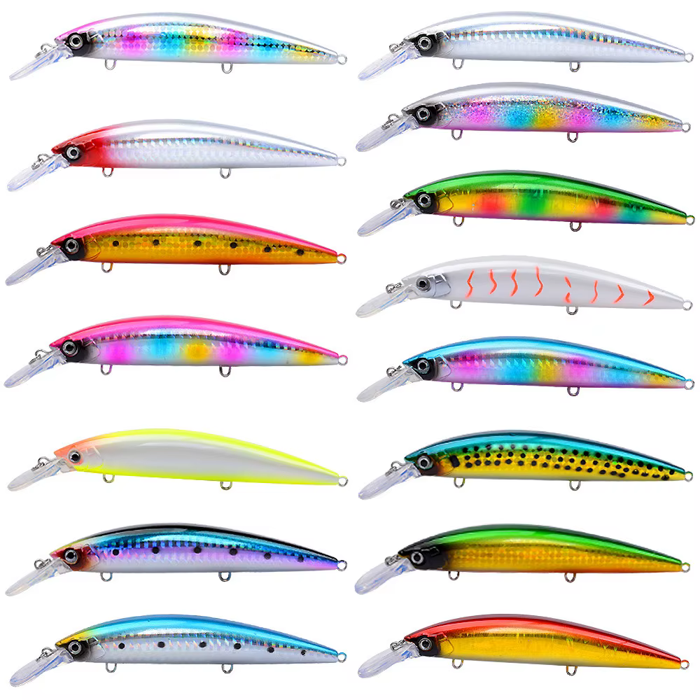 Señuelo duro tipo pececillo sumergible para pesca con mosca - imagen 2