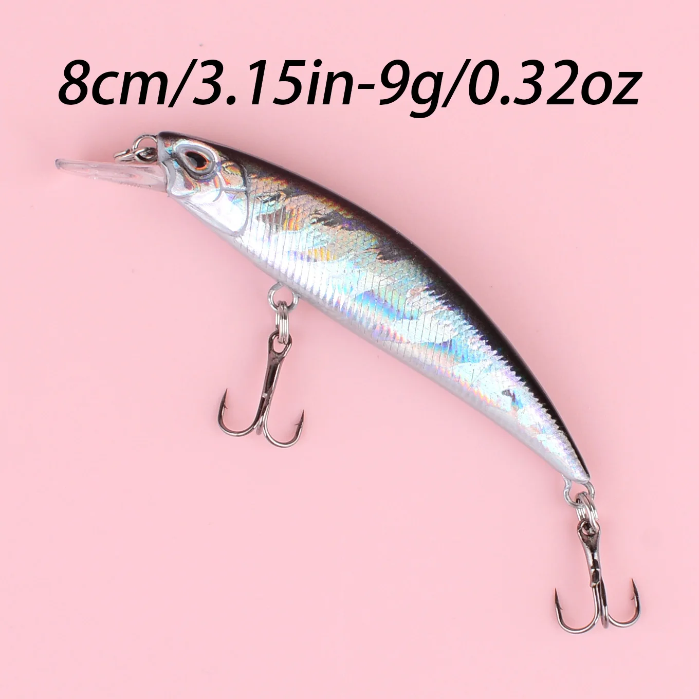 Silueta del señuelo tipo minnow flotante