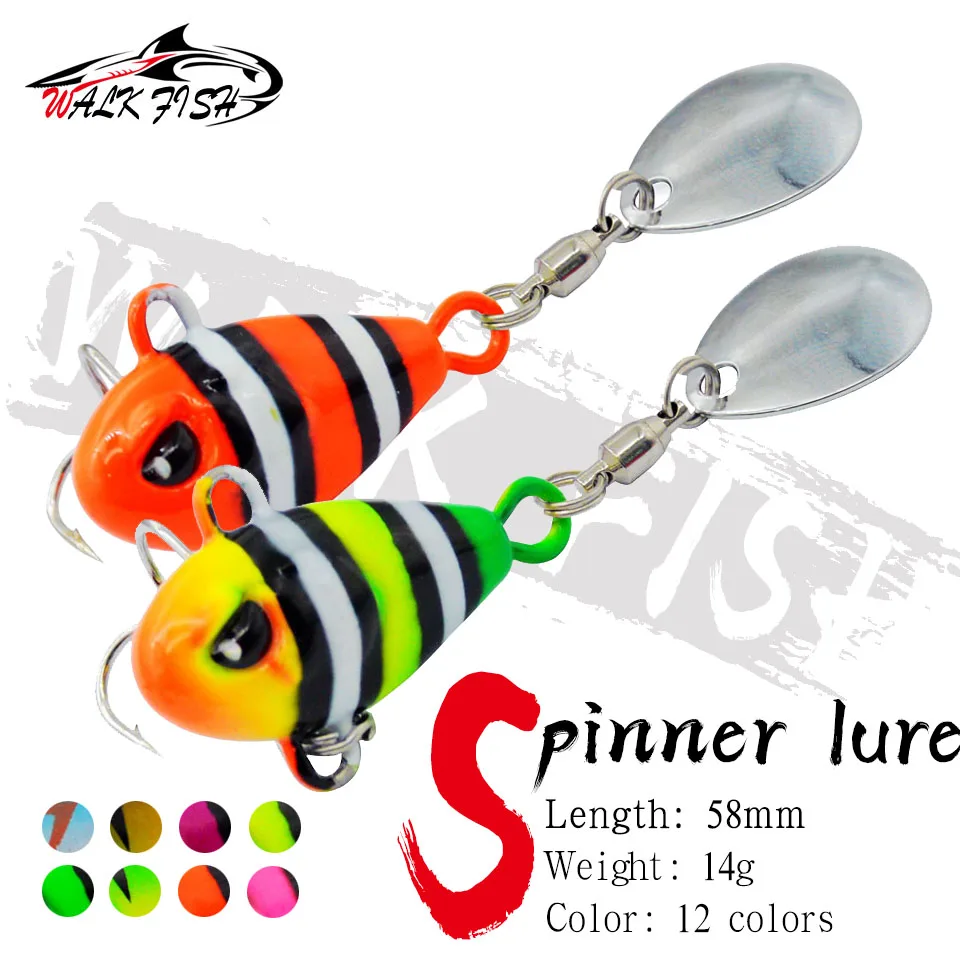WALK FISH Tail Spinning señuelo vibrador VIB cuchara giratoria - imagen 4